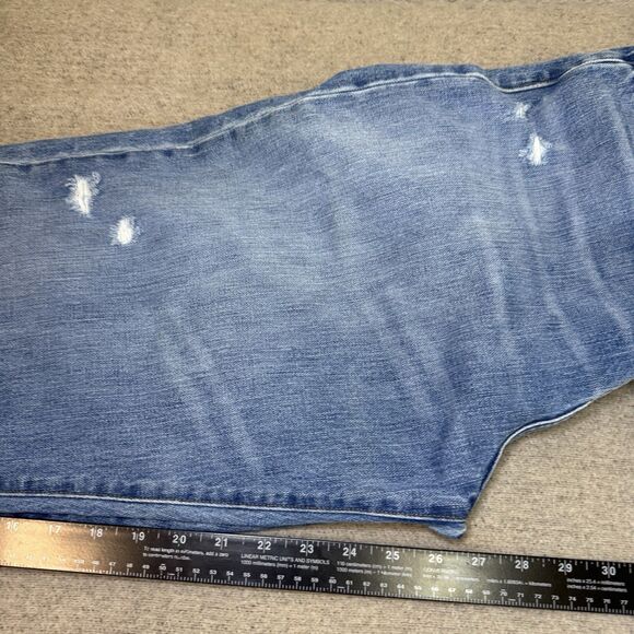 124 Voltaire Jeans Women L  Anvu NYC Baggy Boyfriend Barrel USA Made Essential - Picture 7 of 10